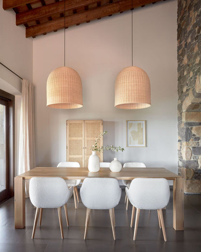 Arina 200cm x 100cm Wooden Dining Table - Natural