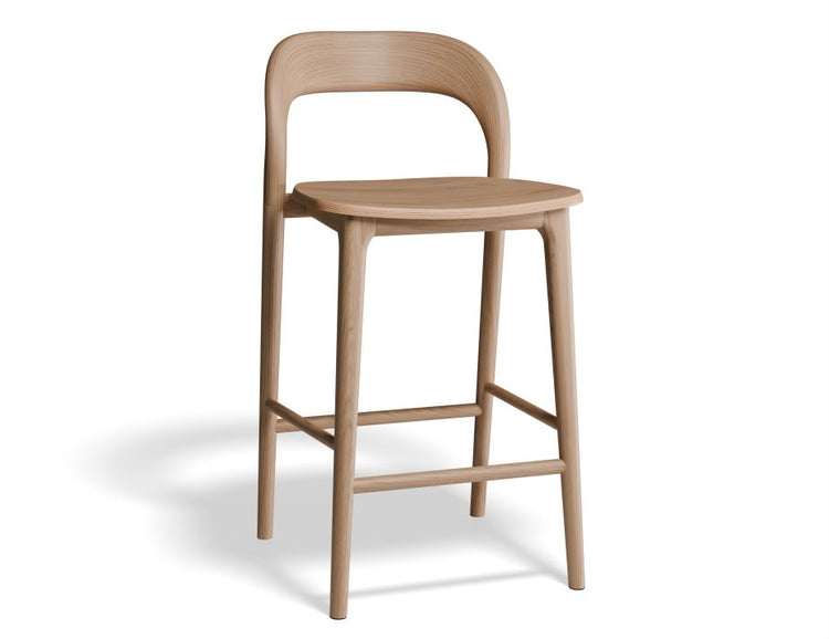 Mia Stool - Natural - 66cm Seat Height (Kitchen Bench Height)