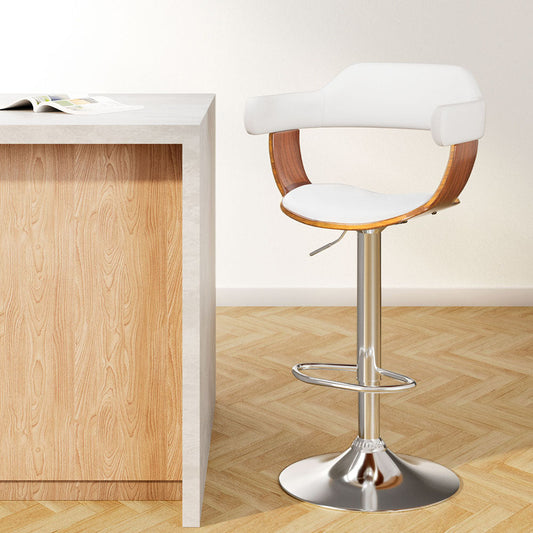 Artiss Wooden Bar Stool - White