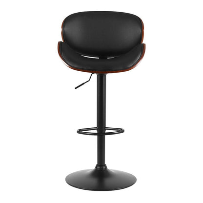 Kitchen Bar Stools Swivel Gas Lift Wooden Stool Metal Black Barstools