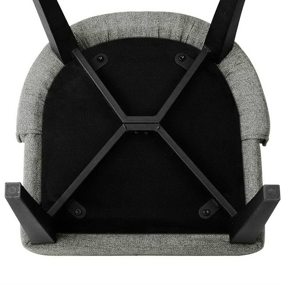 Artiss Dining Chairs Fabric Grey Set of 2 Domus