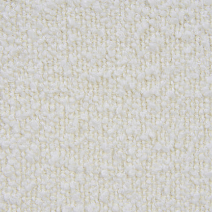 Queen Sized Bed Frame - Ivory White Boucle with Storage