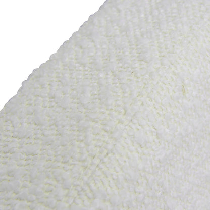 Queen Sized Bed Frame - Ivory White Boucle with Storage