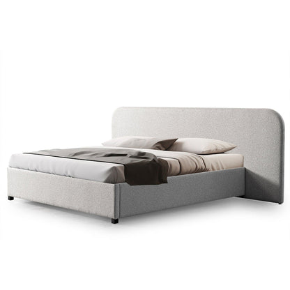 King Sized Bed Frame - Clay Grey with storage
