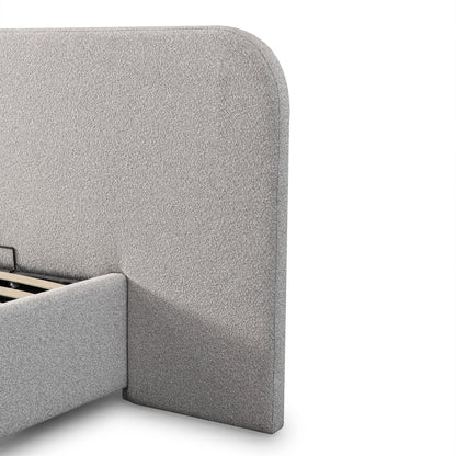 Queen Sized Bed Frame - Clay Grey with storage