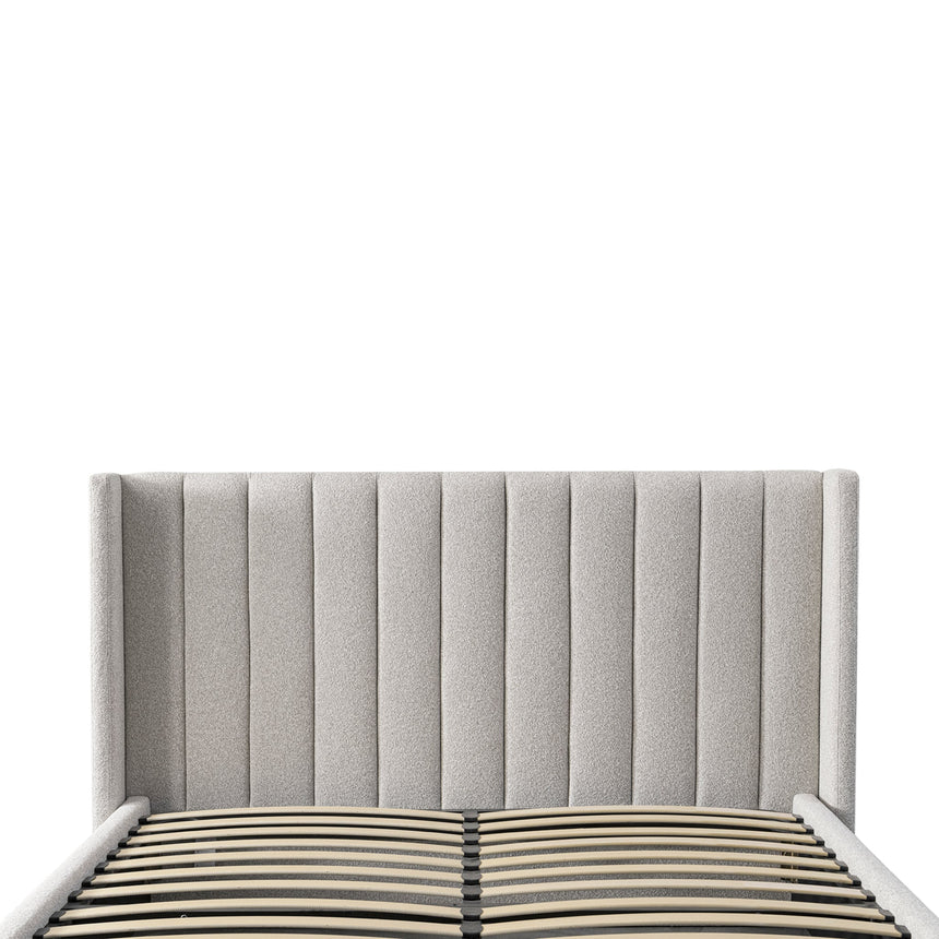 King Bed Frame - Wide Base in Clay Grey
