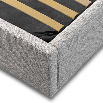 King Bed Frame - Wide Base in Clay Grey