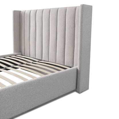 Queen Bed Frame - Wide Base in Clay Grey