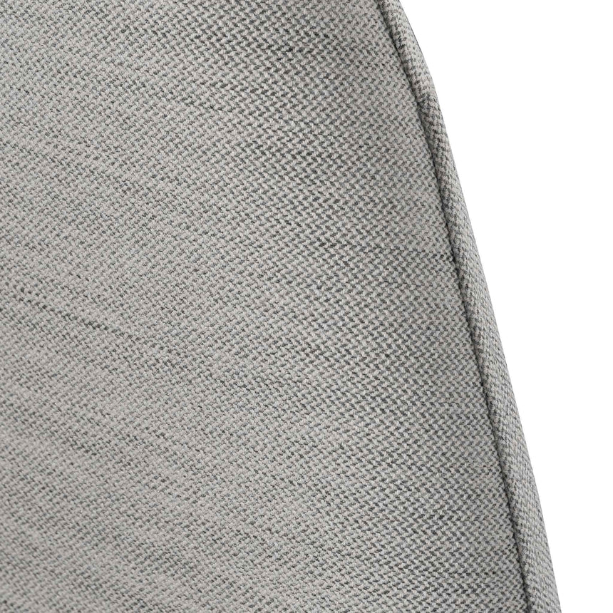Fabric King Bed - Pearl Grey with Storage