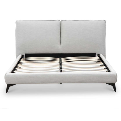Fabric King Bed - Pearl Grey