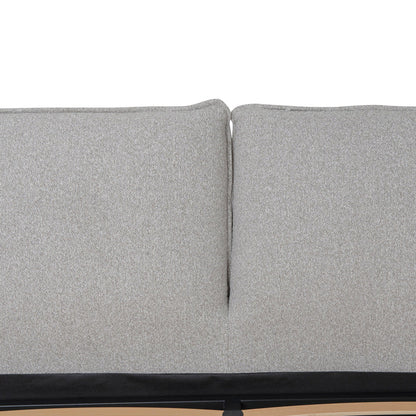 Fabric King Bed Frame - Clay Grey