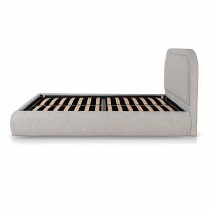 Fabric Queen Bed Frame - Clay Grey