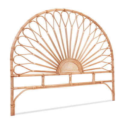 Artiss Bed Headboard Queen Bedhead Rattan - MARI Pine