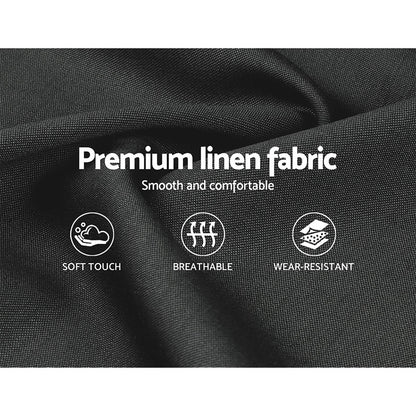 Artiss King Size Gas Lift Bed Frame - Charcoal