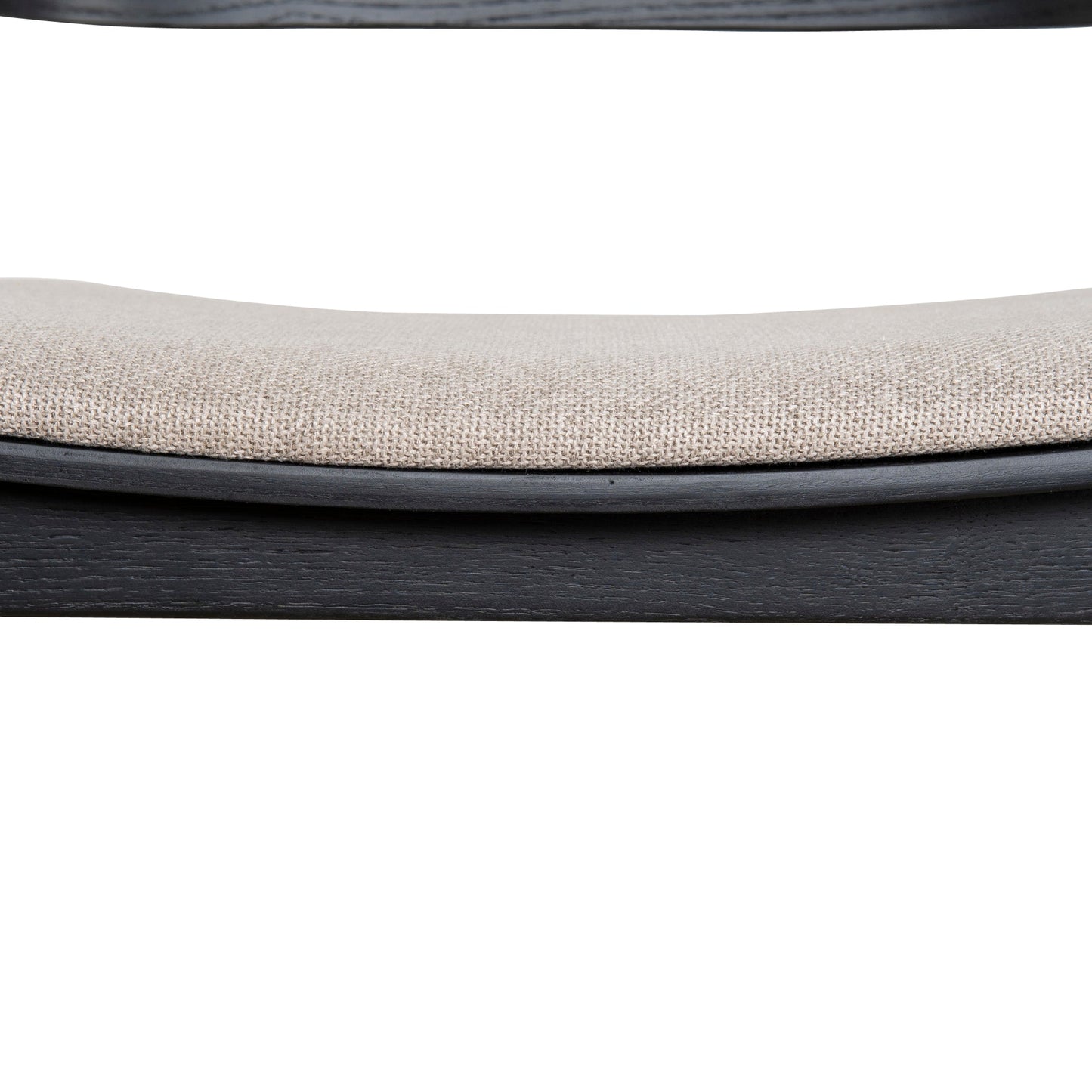 Davis Black Bar Stool - Grey Seat