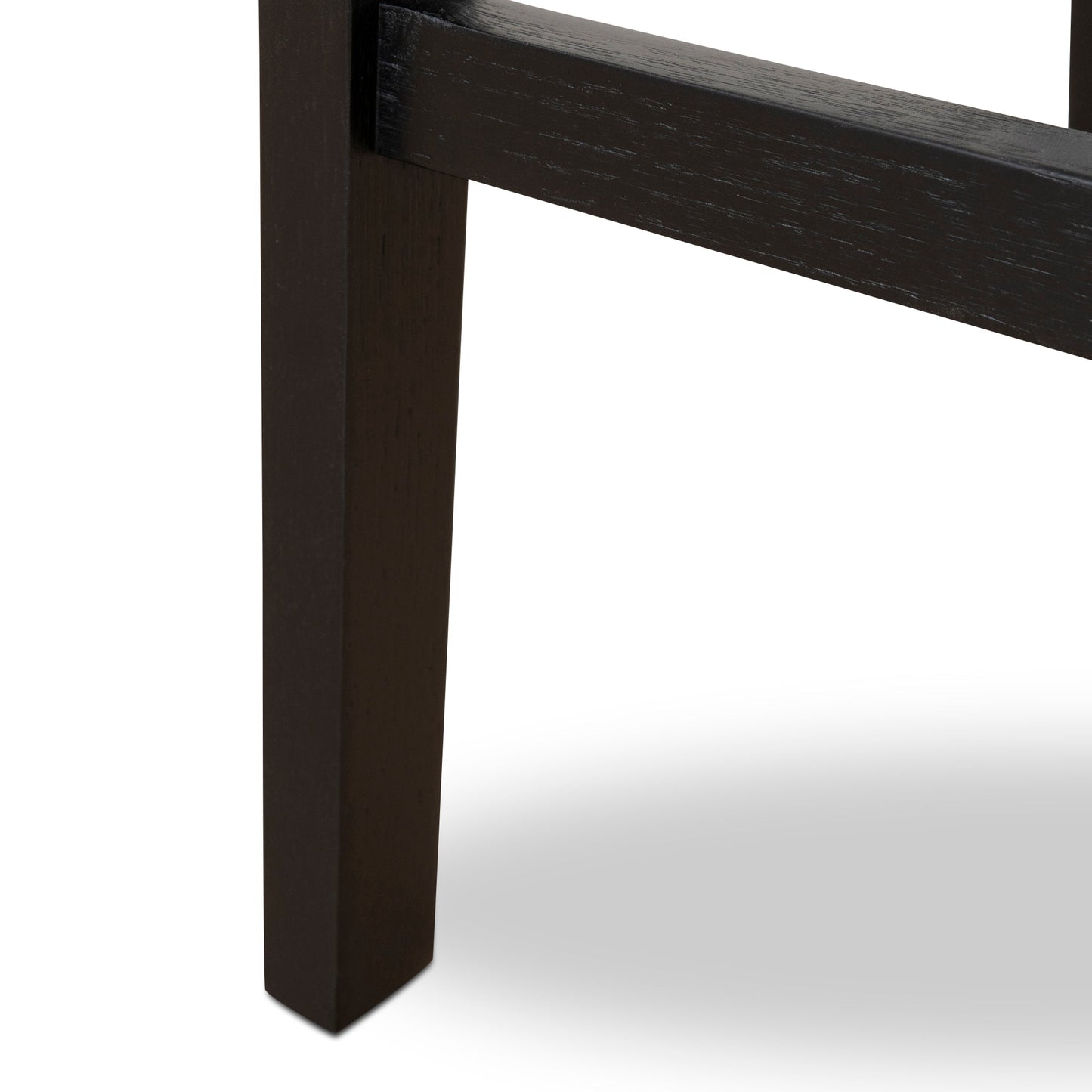 Davis Black Bar Stool - Grey Seat