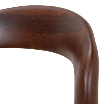 65cm Dark Brown Bar Stool - Beige (Set of 2)