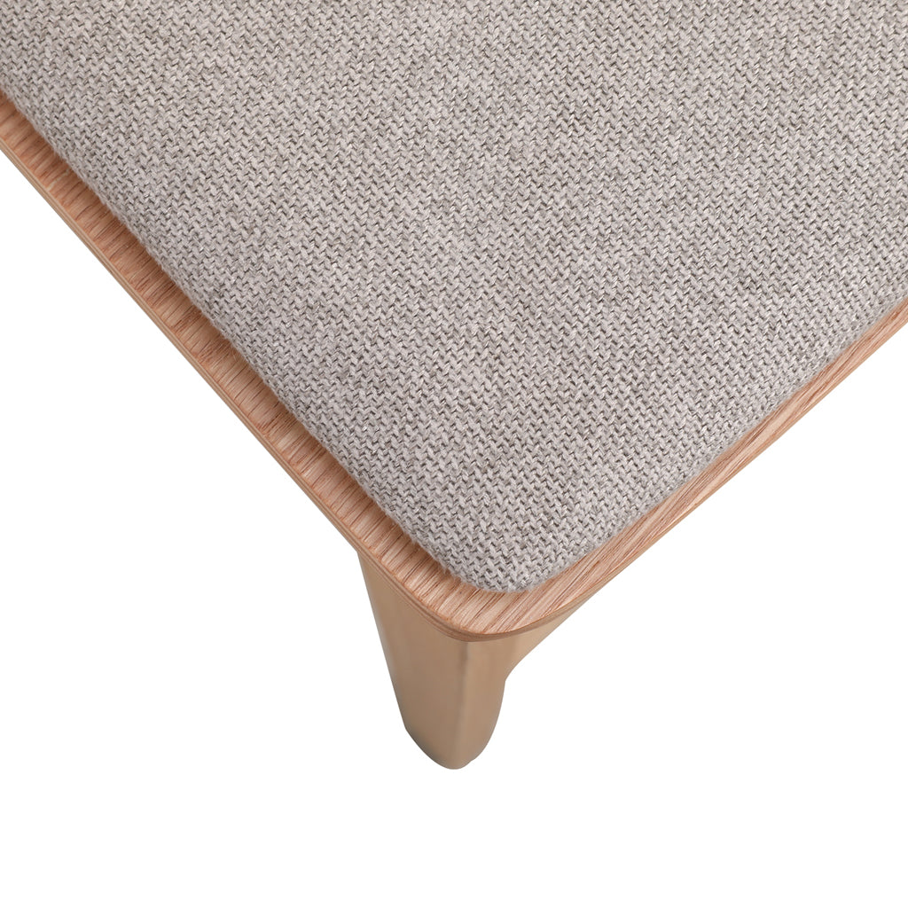 Davis 65cm Bar Stool – Natural Timber, Grey Seat – view 8