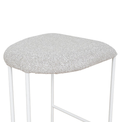 White Bar Stool - Clay Grey (Set of 2)