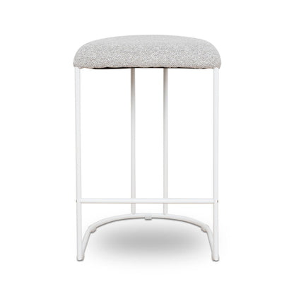 White Bar Stool - Clay Grey (Set of 2)
