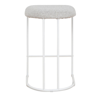 White Bar Stool - Clay Grey (Set of 2)