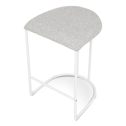 White Bar Stool - Clay Grey (Set of 2)