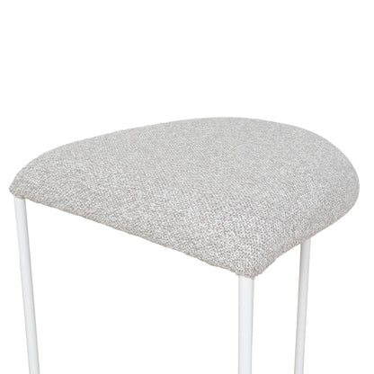 White Bar Stool - Clay Grey (Set of 2)