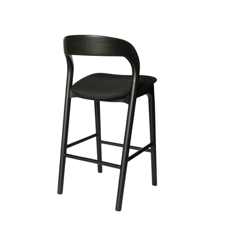 Marlow 65cm Bar Stool – Full Black – view 6