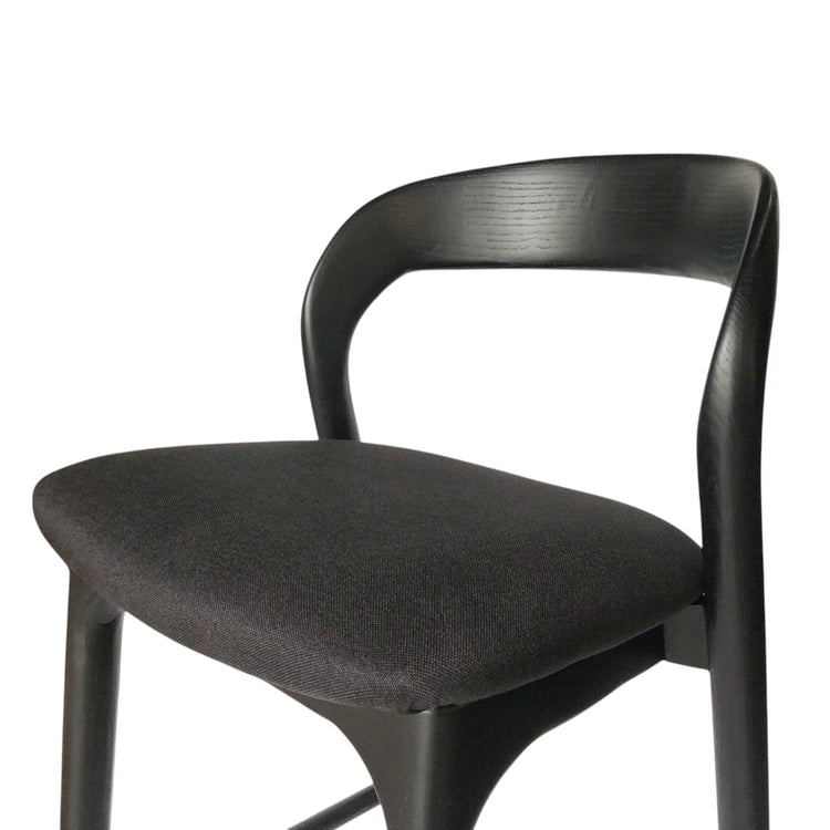 Marlow 65cm Bar Stool – Full Black – view 10