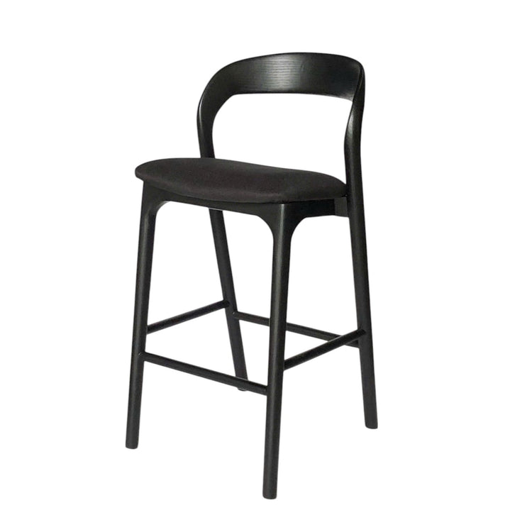 Marlow 65cm Bar Stool – Full Black