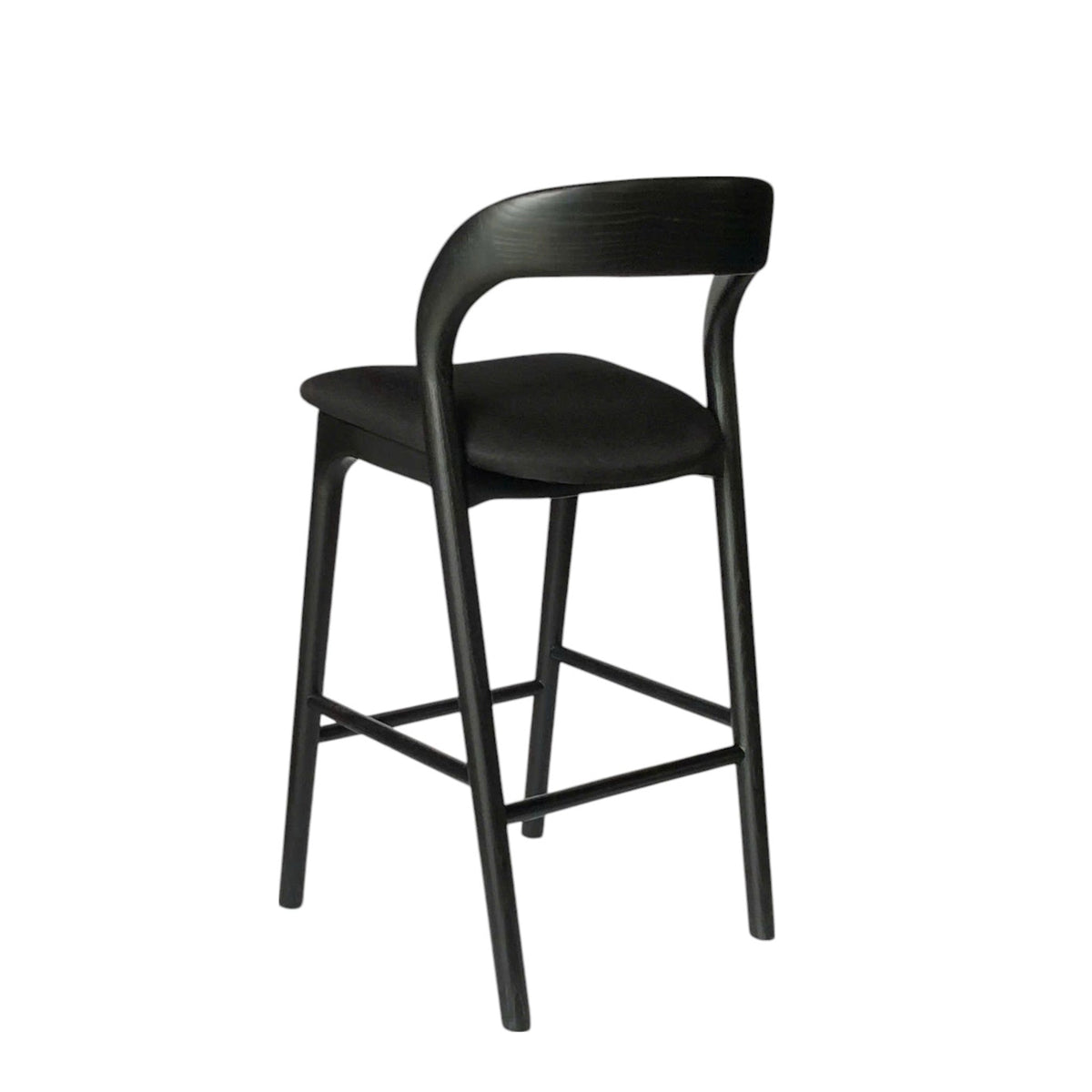 Marlow 65cm Bar Stool – Full Black – view 4