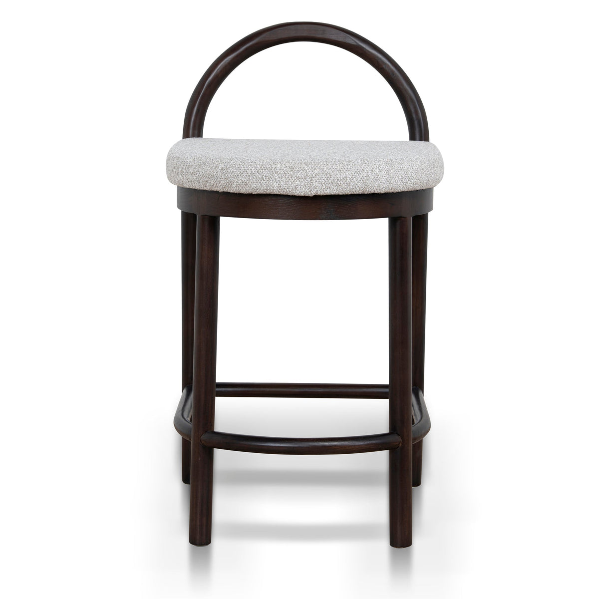 Adir 66cm Bar Stool – Brown Oak, Clay Grey – view 2