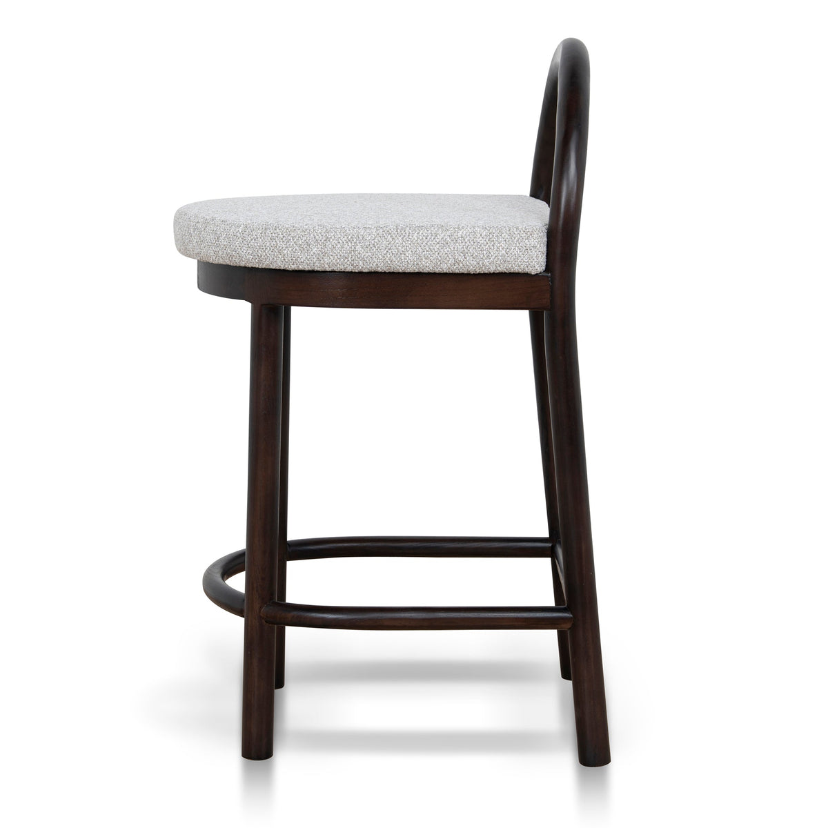 Adir 66cm Bar Stool – Brown Oak, Clay Grey – view 3