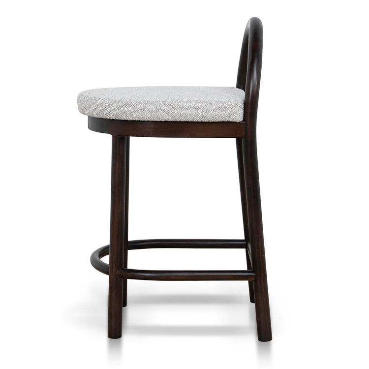 Adir 66cm Bar Stool – Brown Oak, Clay Grey – view 3