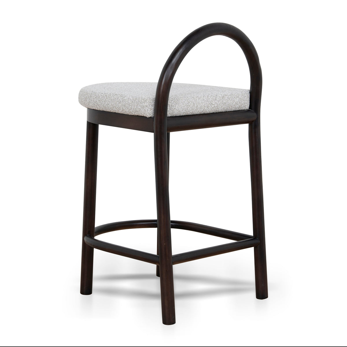 Adir 66cm Bar Stool – Brown Oak, Clay Grey – view 4