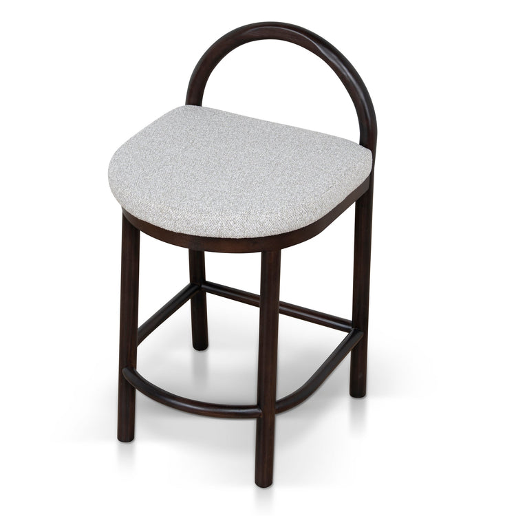 Adir 66cm Bar Stool – Brown Oak, Clay Grey – view 6
