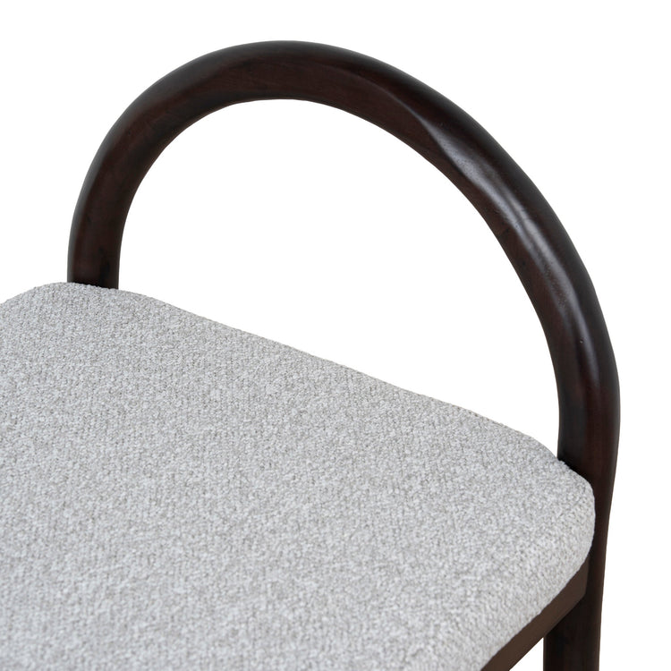 Adir 66cm Bar Stool – Brown Oak, Clay Grey – view 10