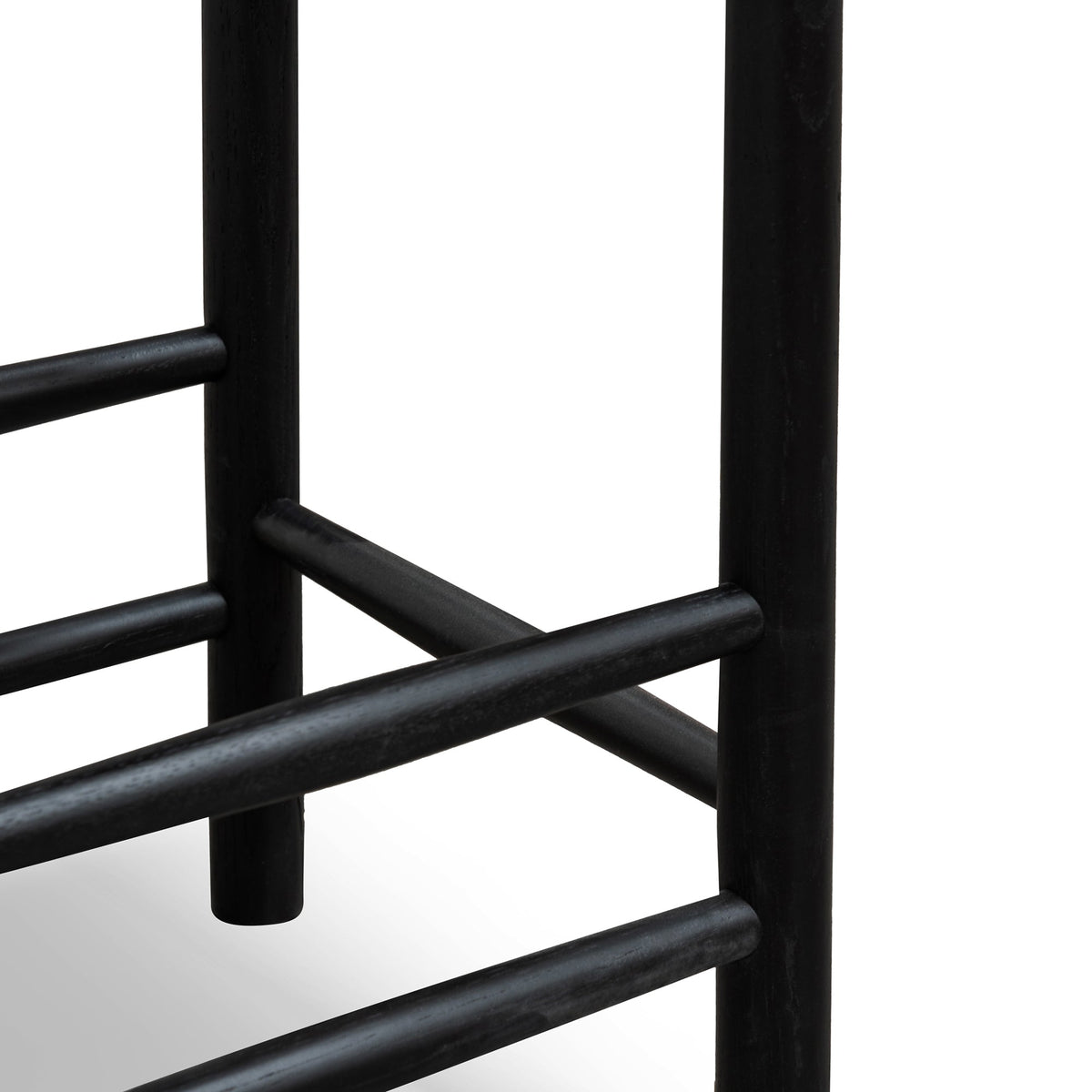 Erika 65cm Oak Bar Stool – Black – view 6