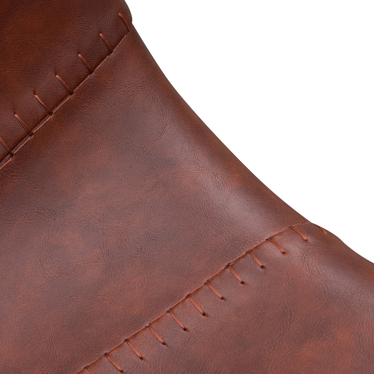 Set of 2 - Duke 80cm Bar Stool - Cinnamon Brown PU Leather - Last Set