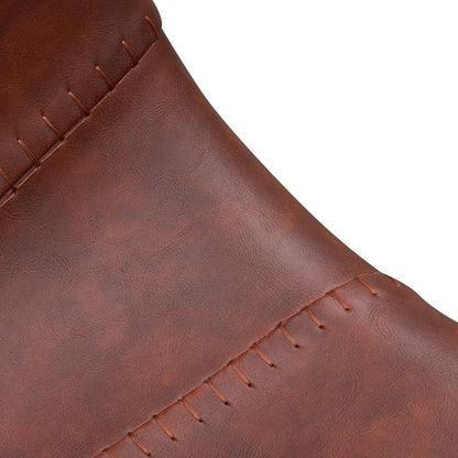 Set of 2 - Duke 80cm Bar Stool - Cinnamon Brown PU Leather - Last Set