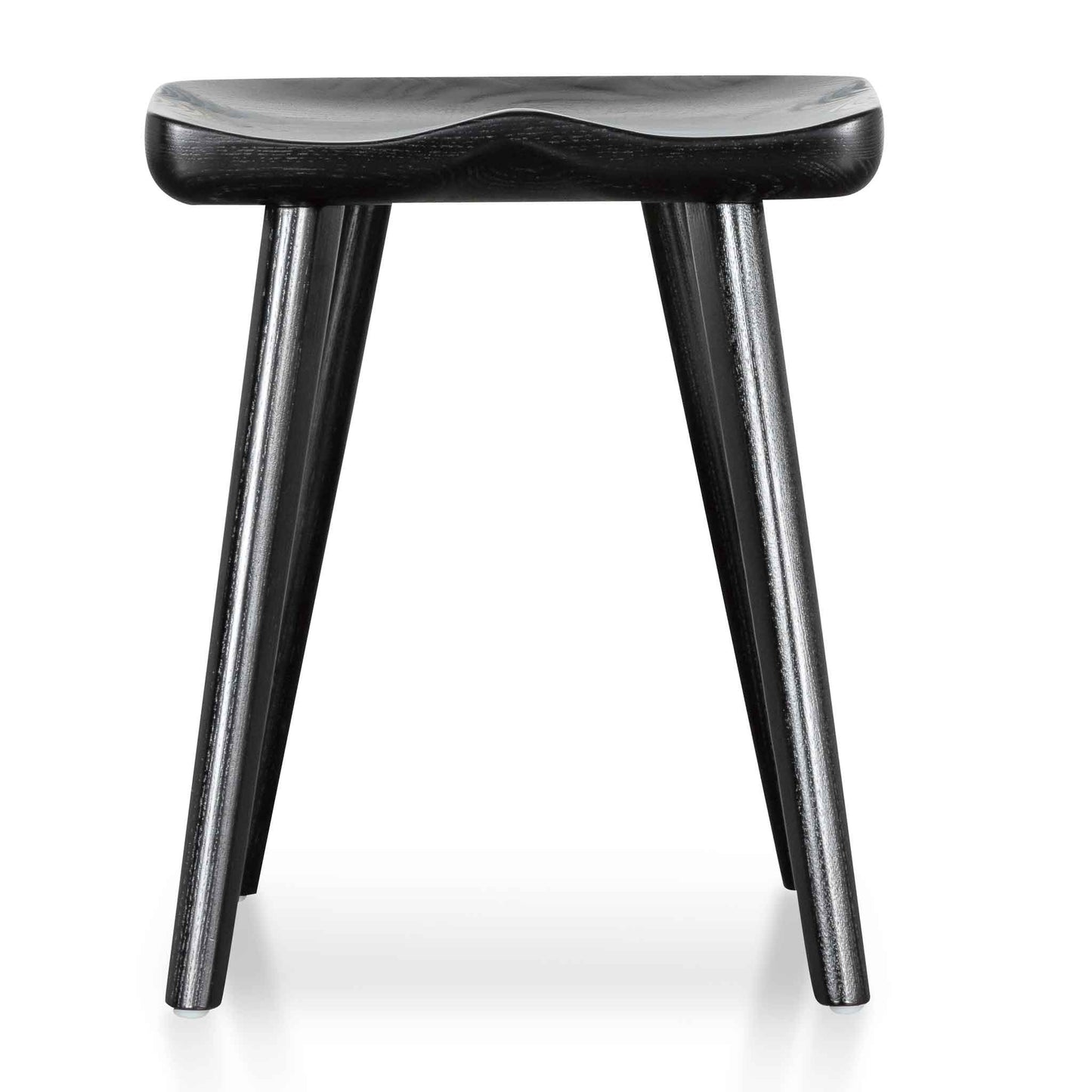 Set of 2 - Moxie 45cm Wooden Lowstool - Black