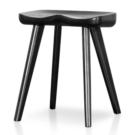 Ex Display - Moxie 45cm Wooden Lowstool - Black