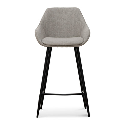 Set of 2 - Cody 68cm Fabric Bar Stool - Beige