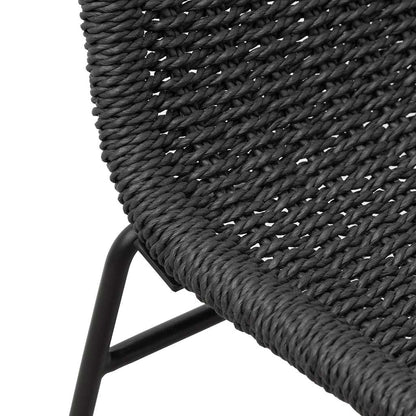 Set of 2 - Kelton 65cm Barstool - Full Black