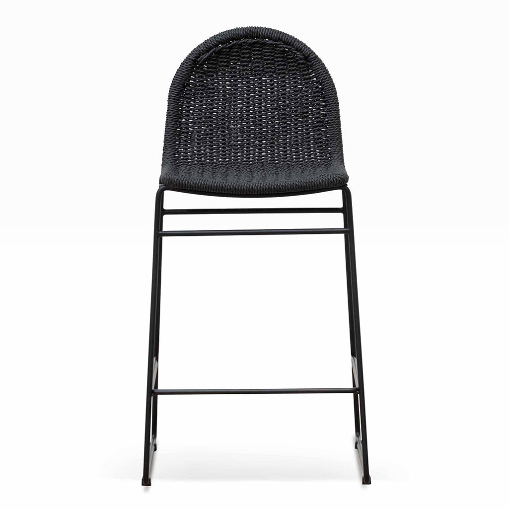 Set of 2 - Kelton 65cm Barstool - Full Black