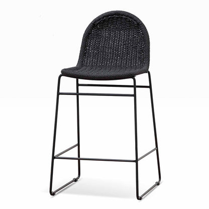 Set of 2 - Kelton 65cm Barstool - Full Black