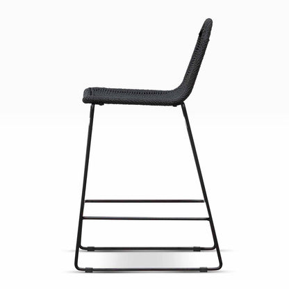 Set of 2 - Kelton 65cm Barstool - Full Black