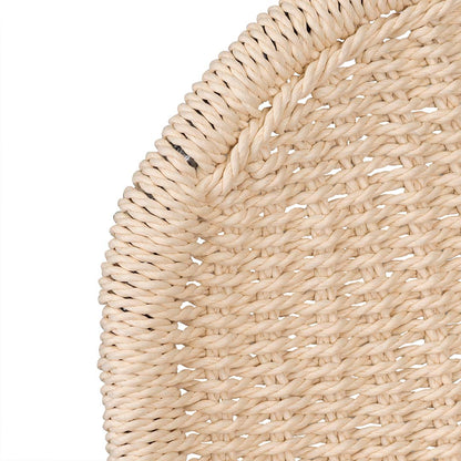 Set of 2 - Kelton 65cm Rattan Barstool - Natural Seat