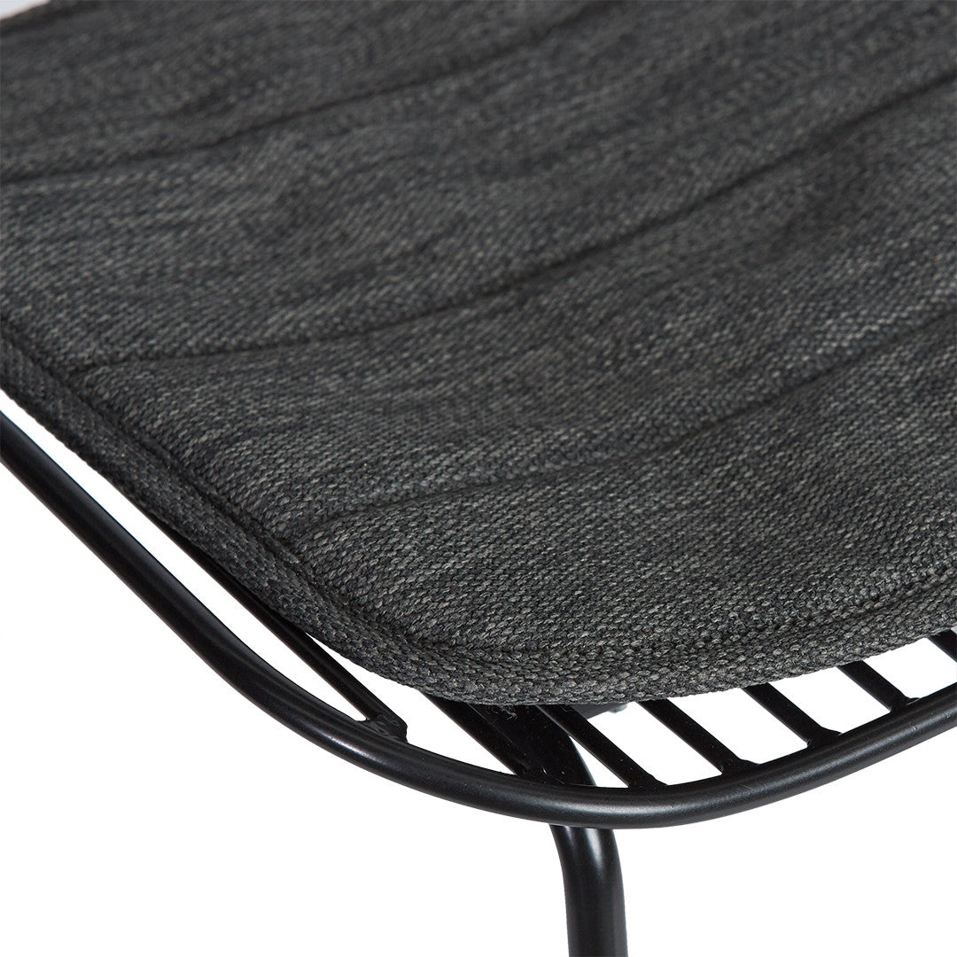 Set of 2 - Amir Steel Outdoor Barstool - Black