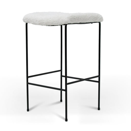 Seymour 65cm Bar Stool - White